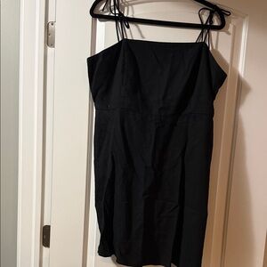 Old Navy Black Spaghetti Strap Tie Dress